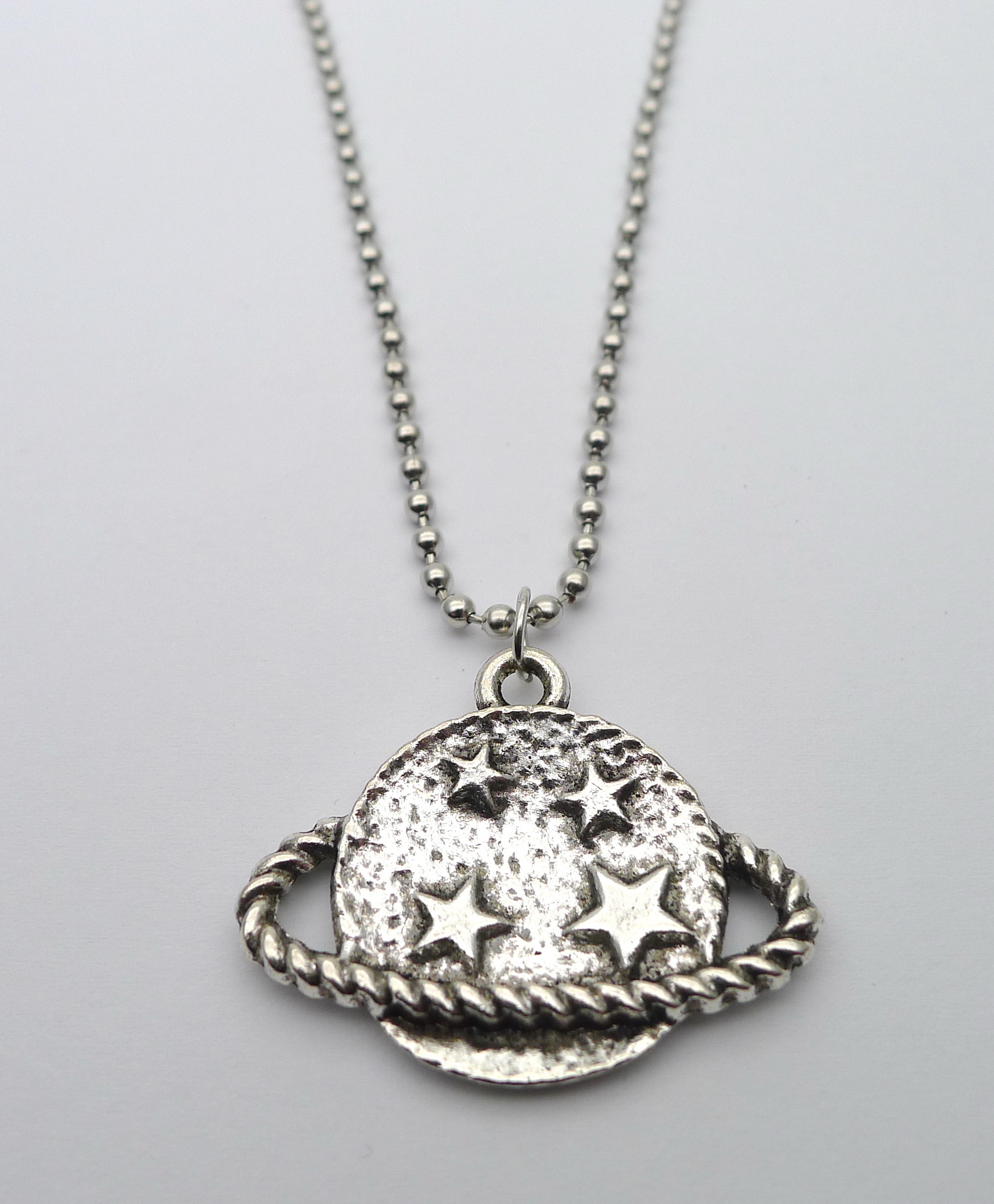 外贸流行饰品土星项链