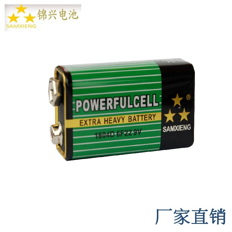 9V Battery 6F22 Wholesale Microphone Toy Smoke Sensor Doorbell Multimeter 9V Manufacturer No. 9 Battery