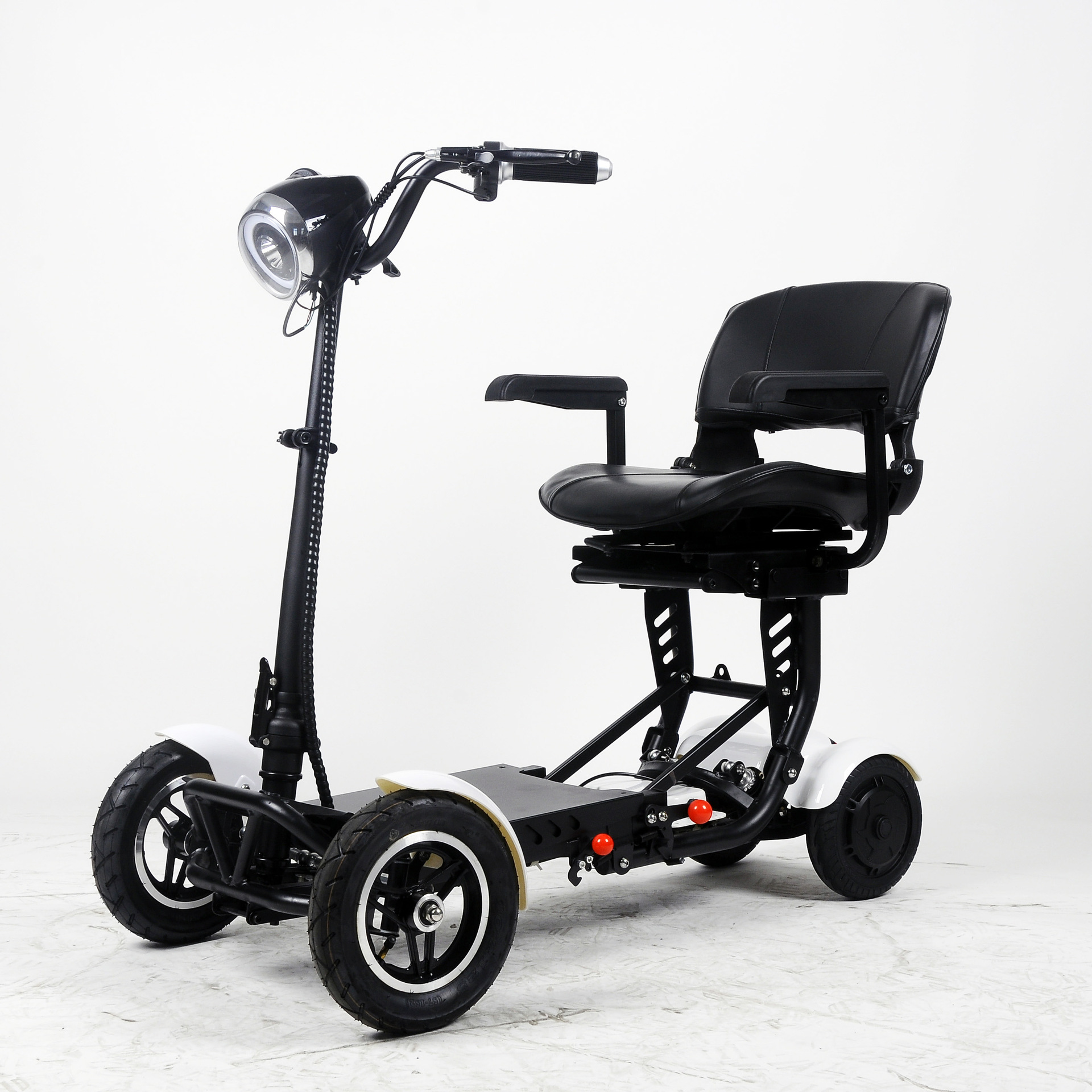 骏羚四轮折叠电动滑板车座椅款老人代步车休闲车低速锂电池代步车