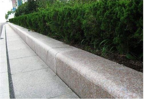 路牙石花岗岩路沿石路缘石花坛侧石五莲花芝麻灰芝麻白地铺大理石