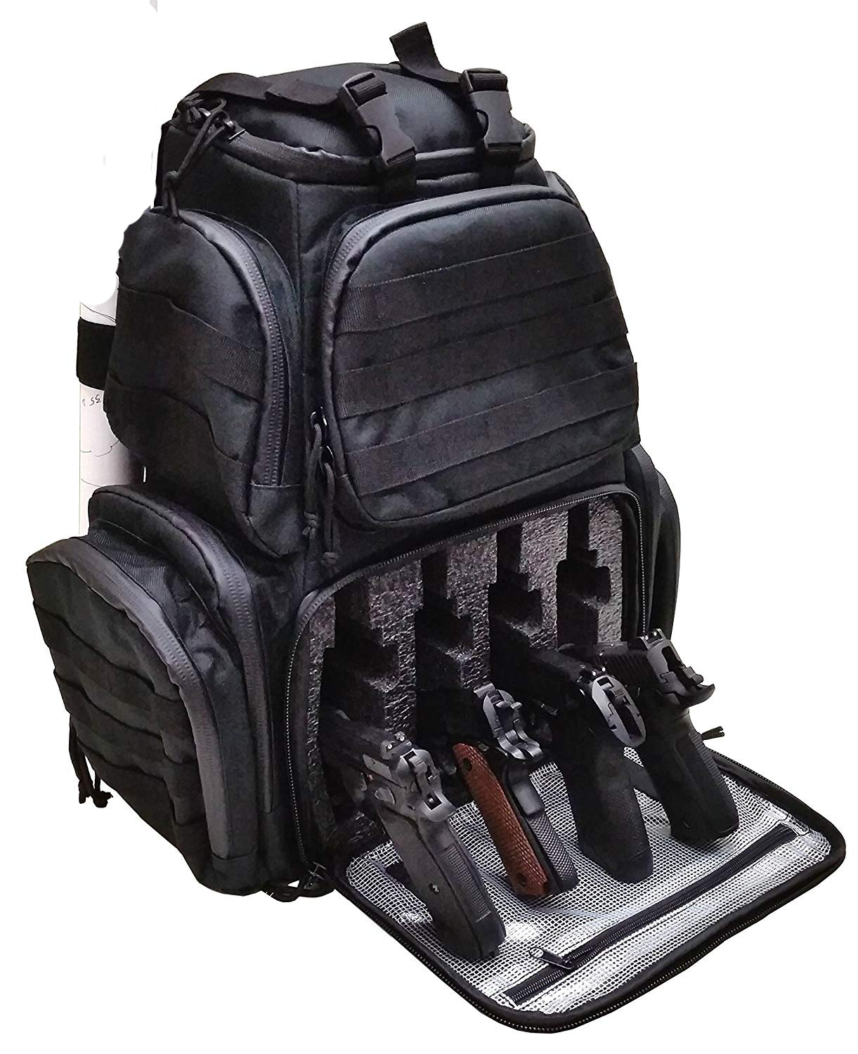 户外运动战术狩猎枪包 多功能大容量cs真人野战枪包双肩枪背包