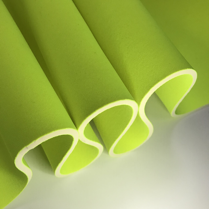 米白色氯丁橡胶复合面料厂家直销加工定制sbr布料运动护具潜水料