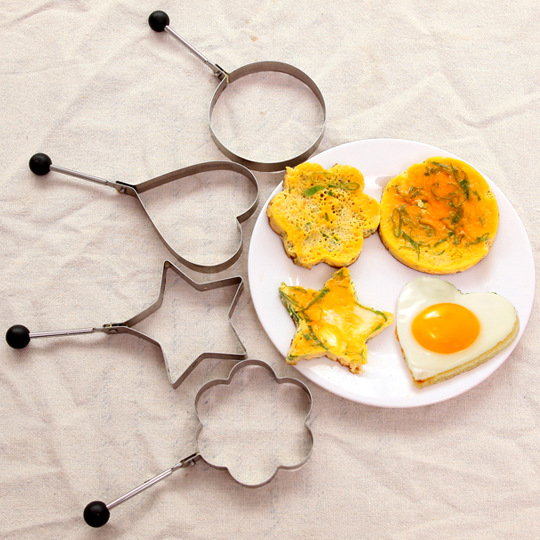 Popular Stainless Steel Omelette Maker Model Heart Shape Omelette Mold Creative Egg Frying Pan Fried Egg Poached Egg Abrasive Tool