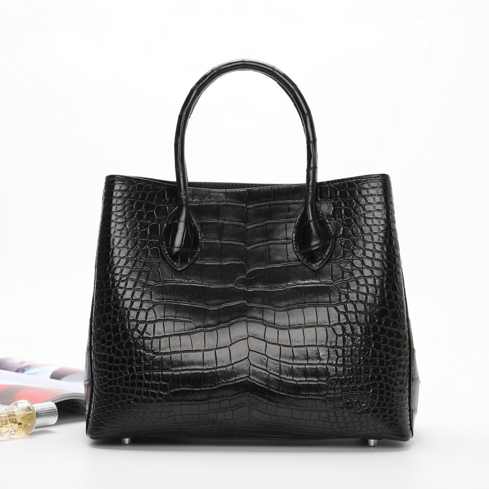 暹罗鳄鱼皮女包真皮包包大容量女包鳄鱼肚皮手提包时尚潮流包包女