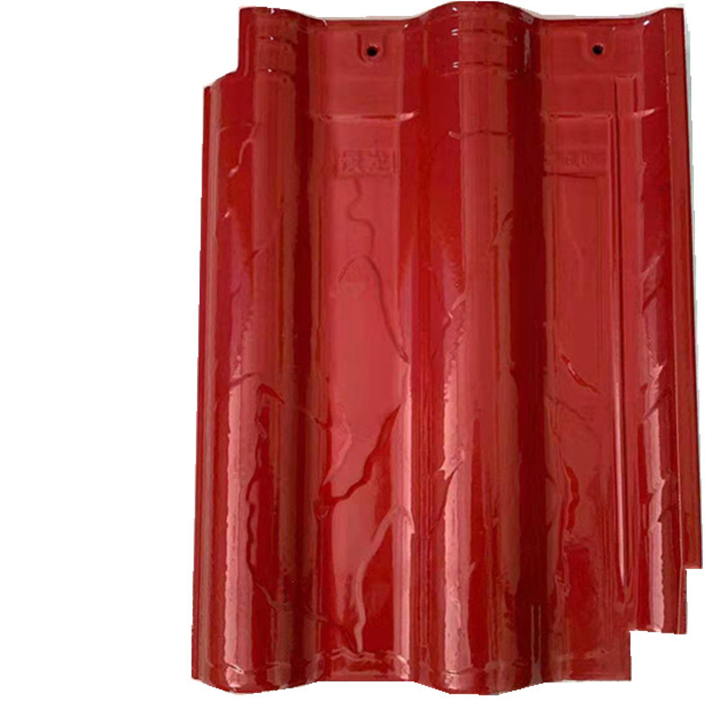 江西景德镇景龙瓦业 别墅屋面瓦 陶瓷瓦琉璃瓦升级版 ab角大红