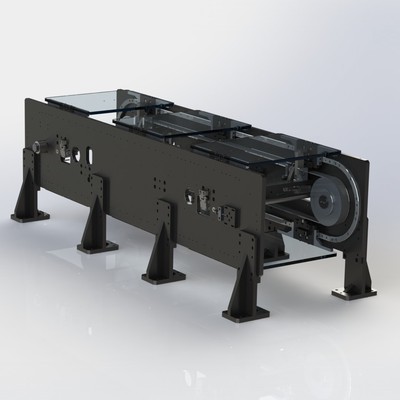 专业生产环形导轨双列立式弧形导轨输送轨道