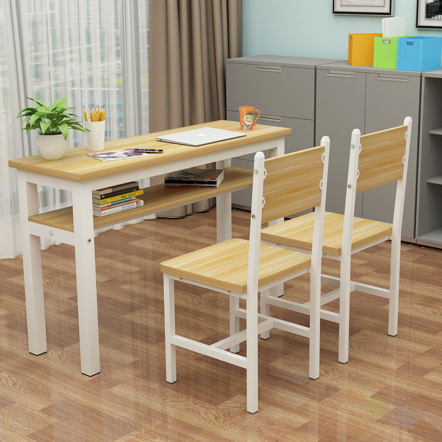 学校学生双人课桌椅双层简易课桌辅导班培训桌书法绘画桌书桌定制