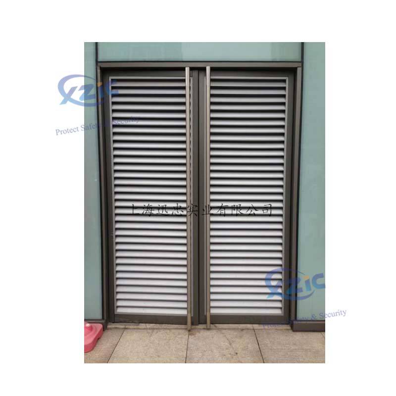 不锈钢全百叶门窗机房配电房防火百叶门变电所电厂消音百叶门定制