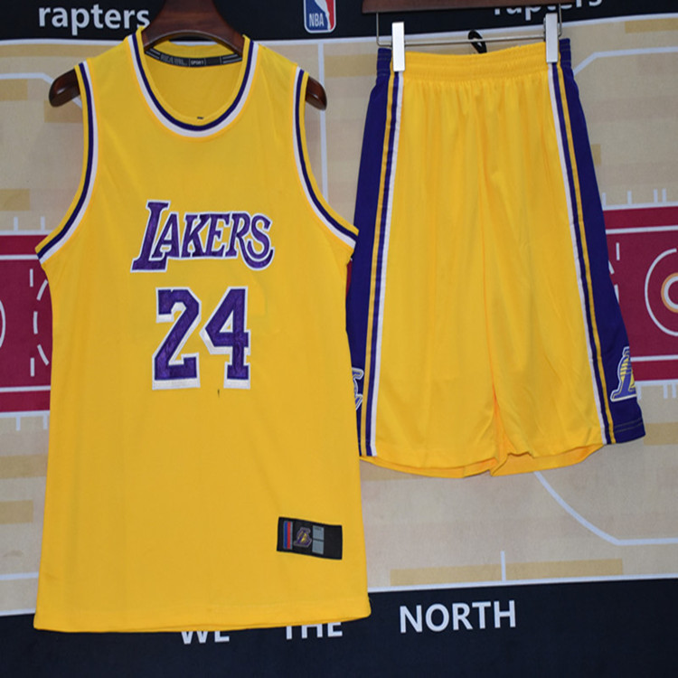nba湖人队科比布莱恩24号8号圆领密刺绣球衣篮球服批发一件代发