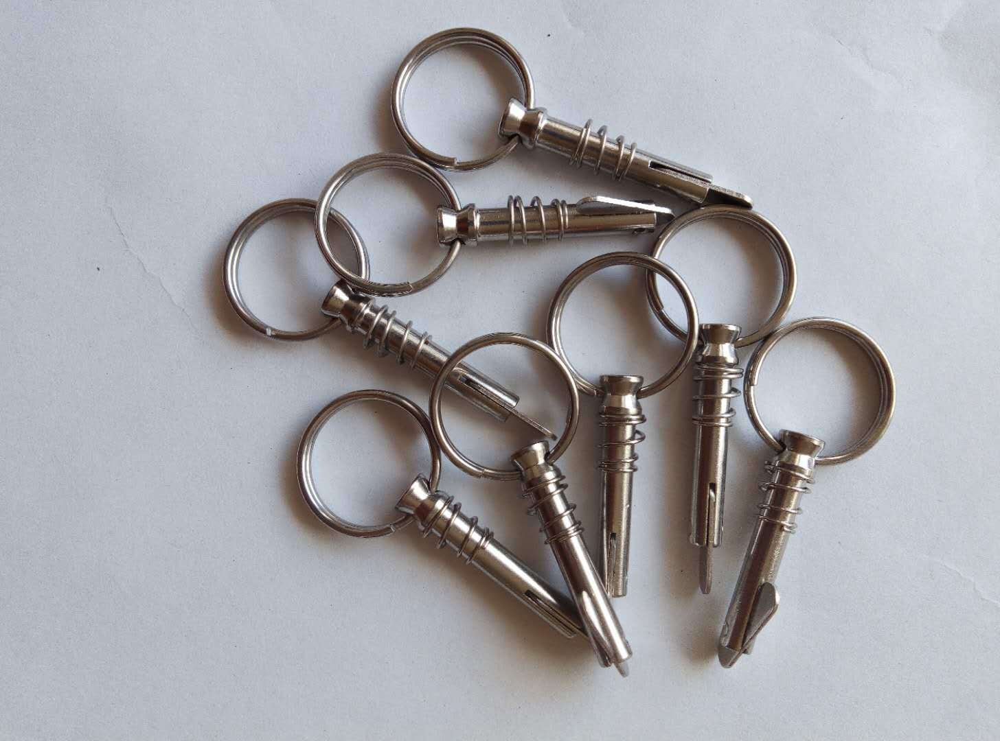 管夹 弹簧销管夹 不锈钢滑套管夹 安全卡箍 游艇遮阳棚管夹可定做