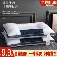全棉决明子磁石枕头 荞麦成人枕家用助睡眠低枕养生 纯棉保健枕芯