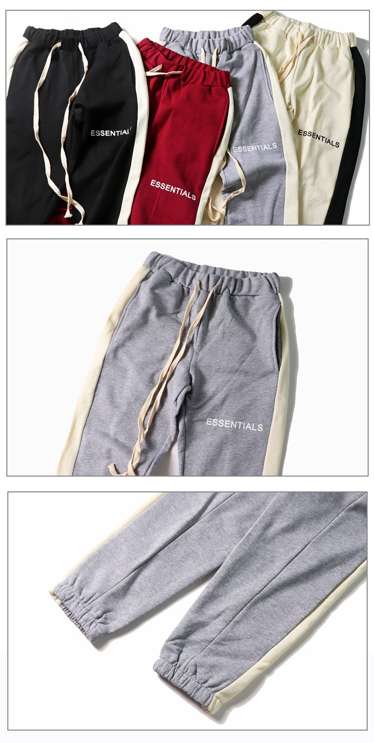 jogger慢跑者男裤fear of god复线essentials比伯同款fog拼接卫裤