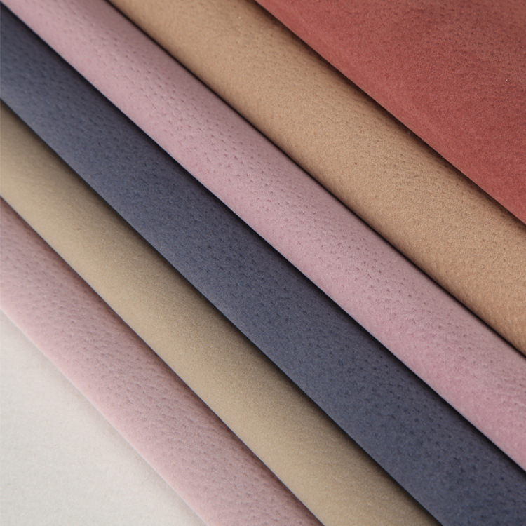 绒面革厂家现货批发植绒猪巴革高剥耐水解植绒皮革料人造革