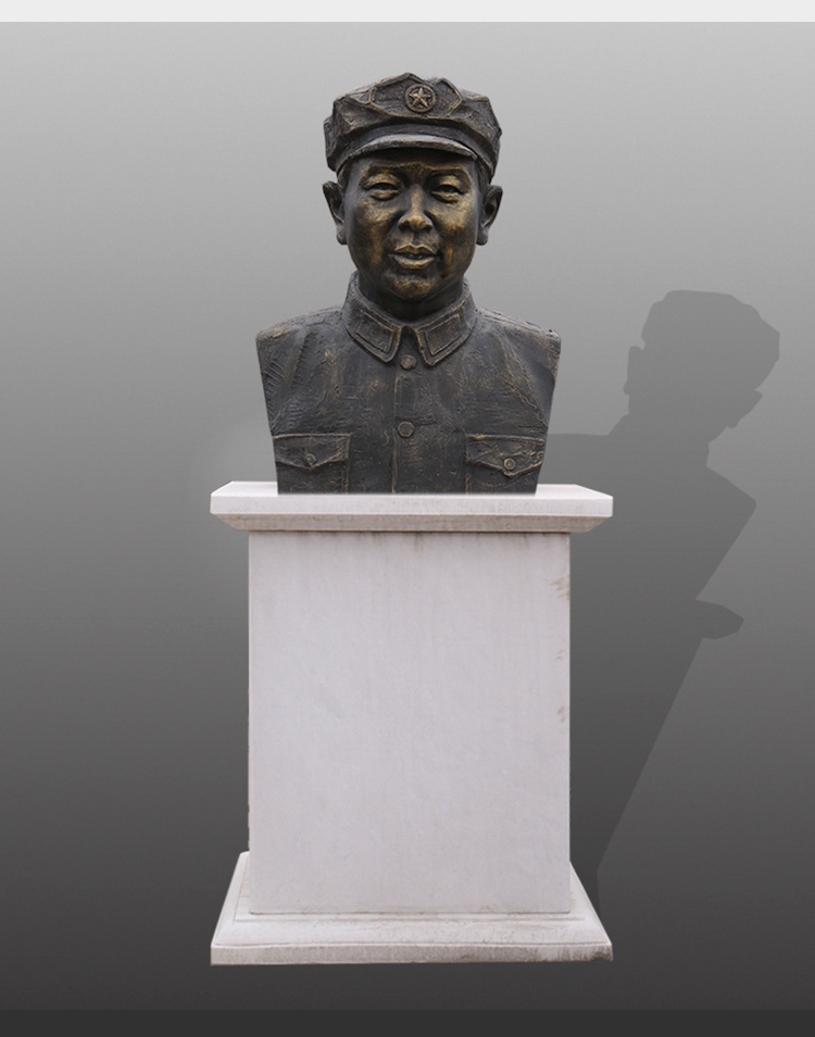 定制铜雕胸像学校人物名人半身像手工铸铜景观小品城市人物头像