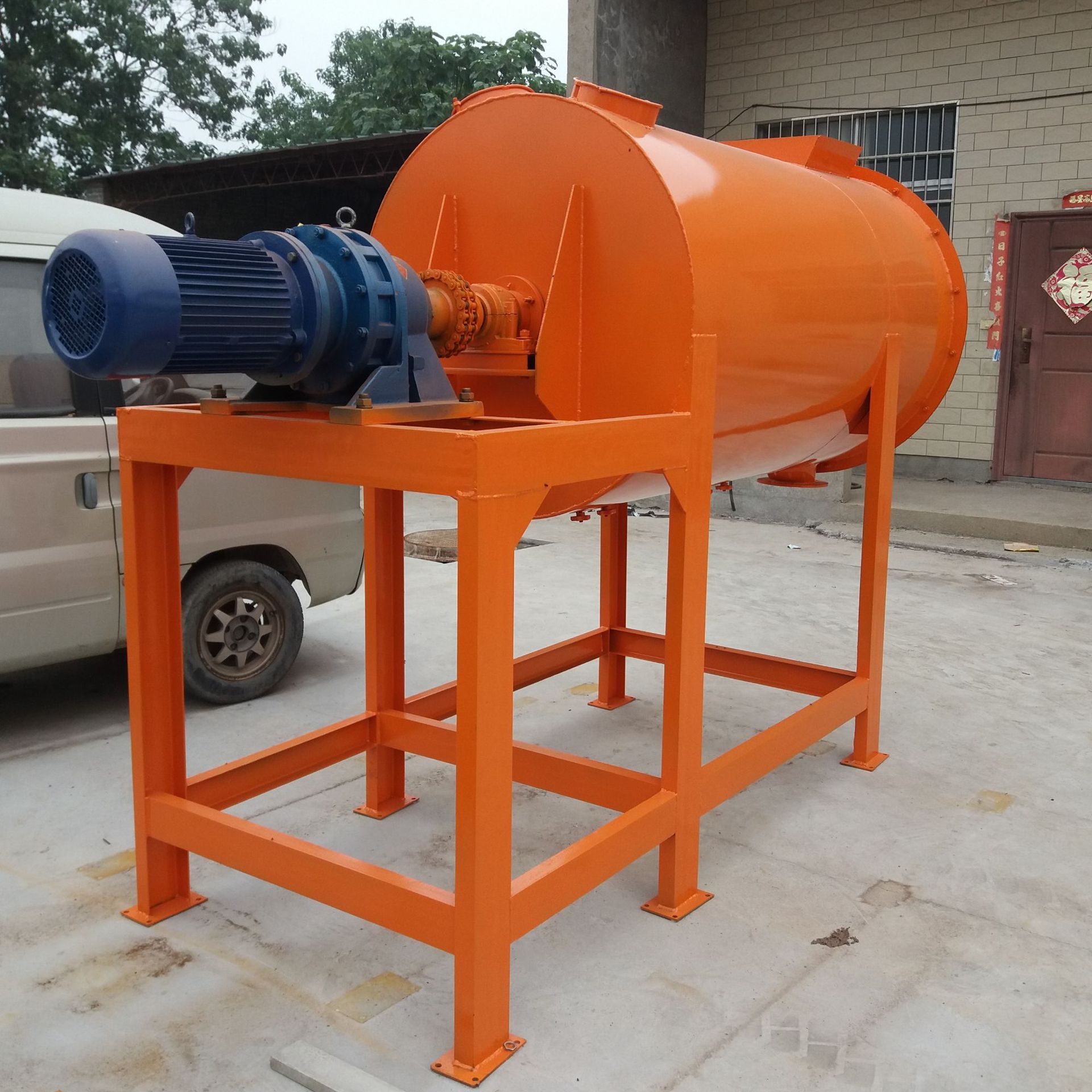 卧式全自动腻子粉搅拌机双螺带干粉搅拌机不锈钢硅藻泥搅拌机