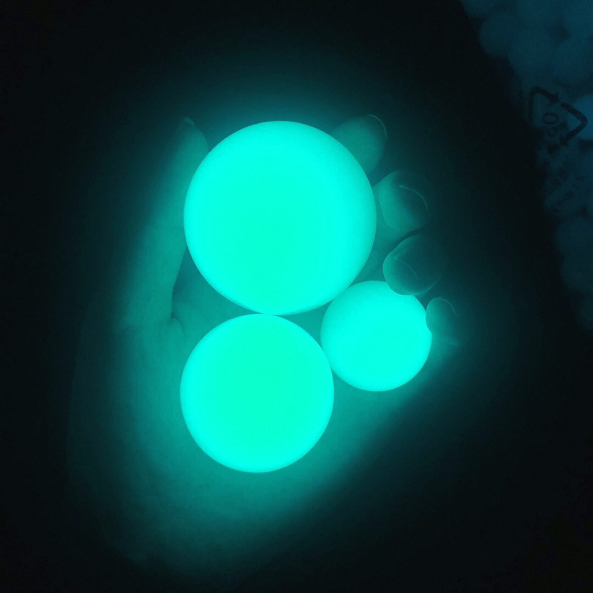 夜光珠无孔发光萤石夜明珠摆件夜光球家居饰品现代简约工艺品批发