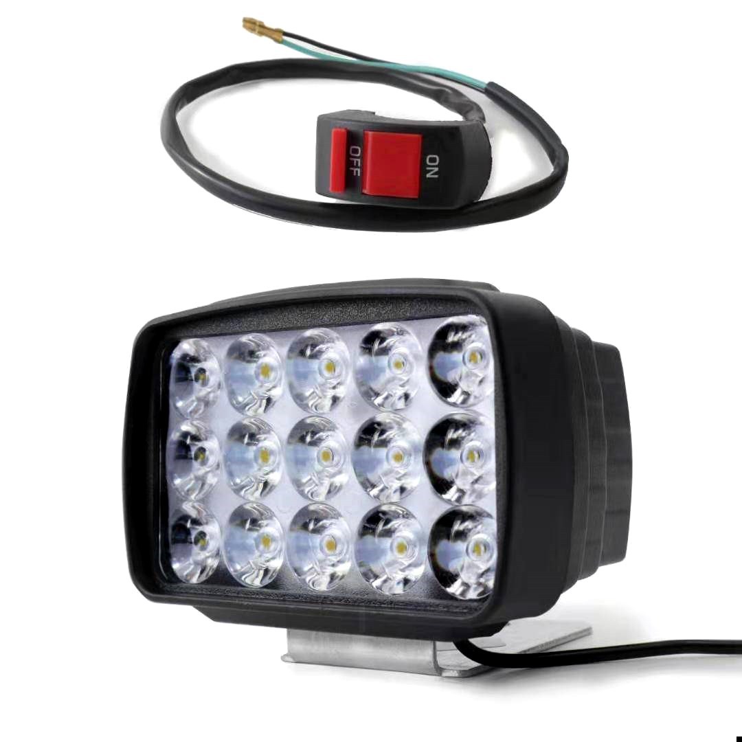 电动车灯摩托车灯三轮车灯led大灯强光刹车灯射灯后尾灯前大灯