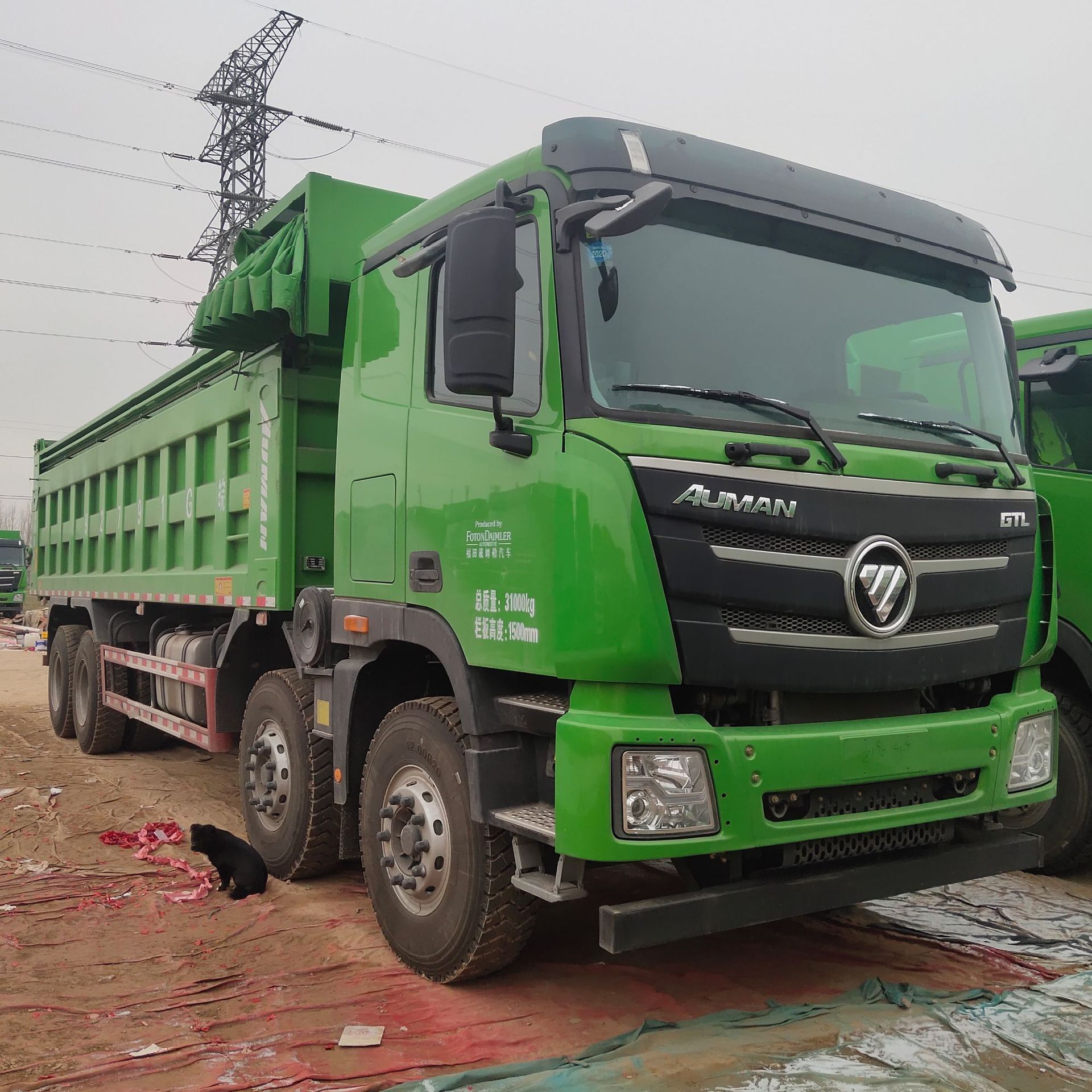 出售二手欧曼gtl自卸车400马力4x8渣土自卸车二手etx 二手自卸车