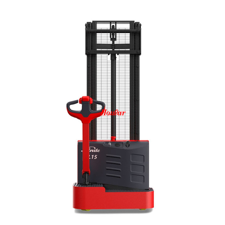 林德linde全电动堆高车ml15全自行叉车蓄电池堆垛车升降搬运车