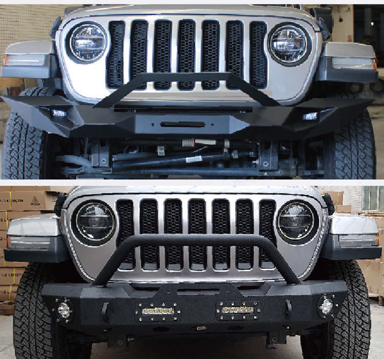 越野车改装前保险杠汽车u型防护杠钢结构前置保险杠防撞竞技杠