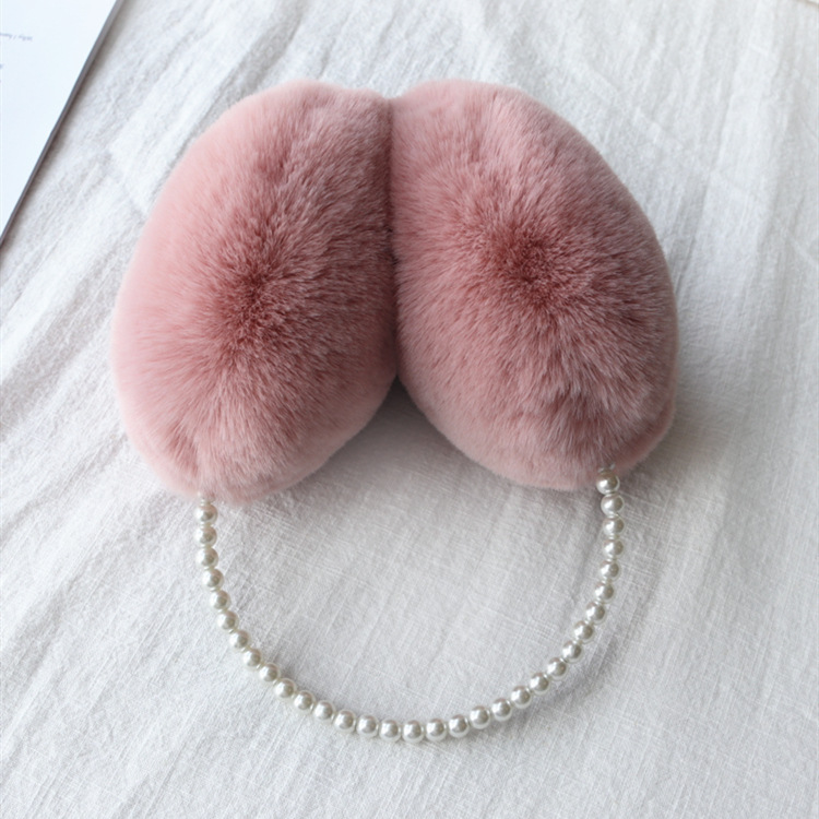 Factory] Bread Earmuffs Warm Ear Covers Earmuff Ear Warmer Men and Women Plush Earmuffs Parent-Child Earmuffs Imitation Rex Rabbit Ear Warmer