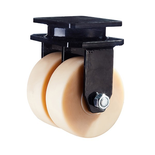 厂家生产.超重型双排刹车万向脚轮,超重型聚氨酯双排万向脚轮