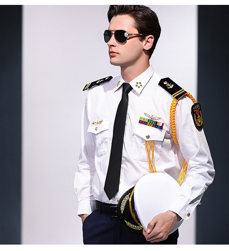2020四季男海员服装海员衣服演出服长袖航空飞行员空少机长制服