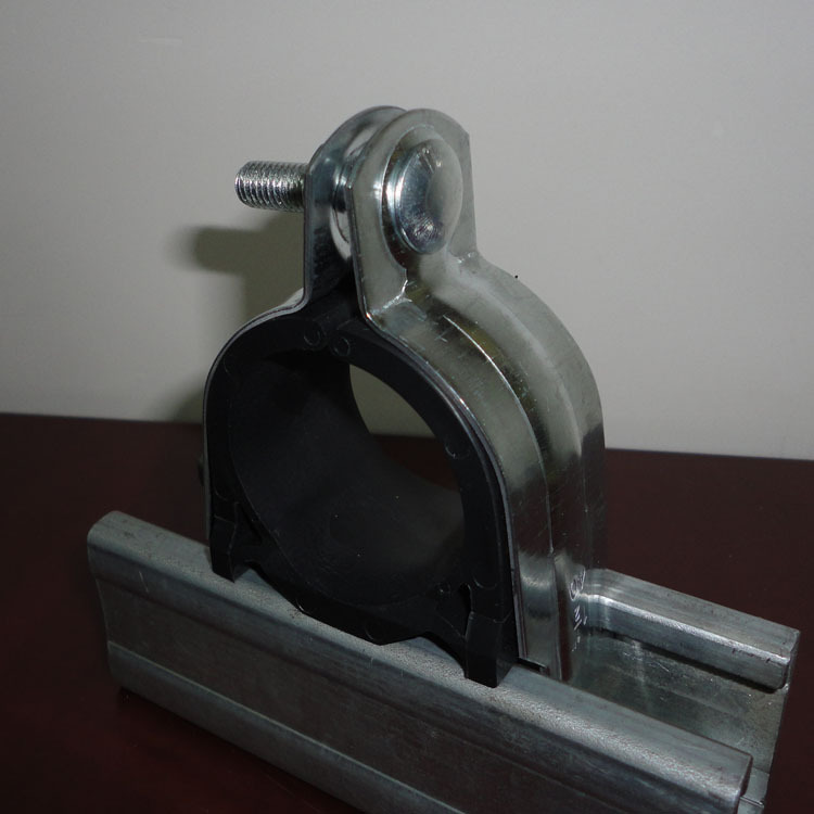 厂家直销防震p型管卡c型钢防火衬套管夹绝缘护套卡箍量大从优轻型