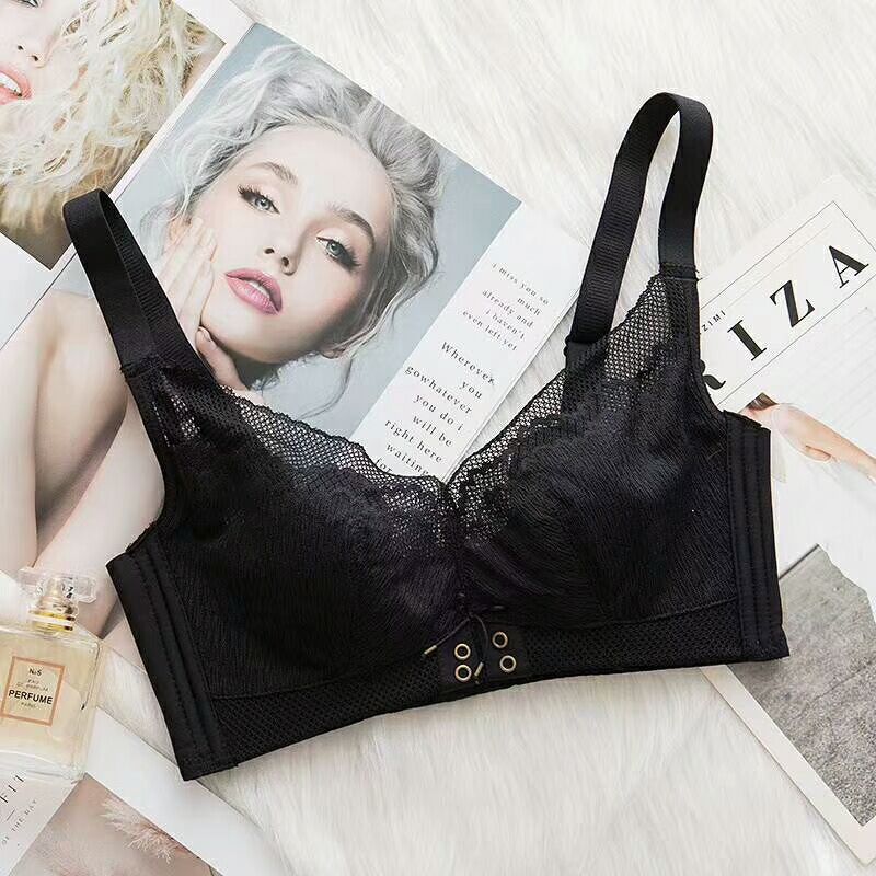 5051薄款性感网纱透气舒适聚拢无钢圈调整型内衣文胸批发