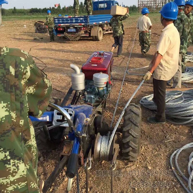 5t手扶拖拉机绞磨机配件 5t柴油手扶机动绞磨 8吨高速手扶绞磨