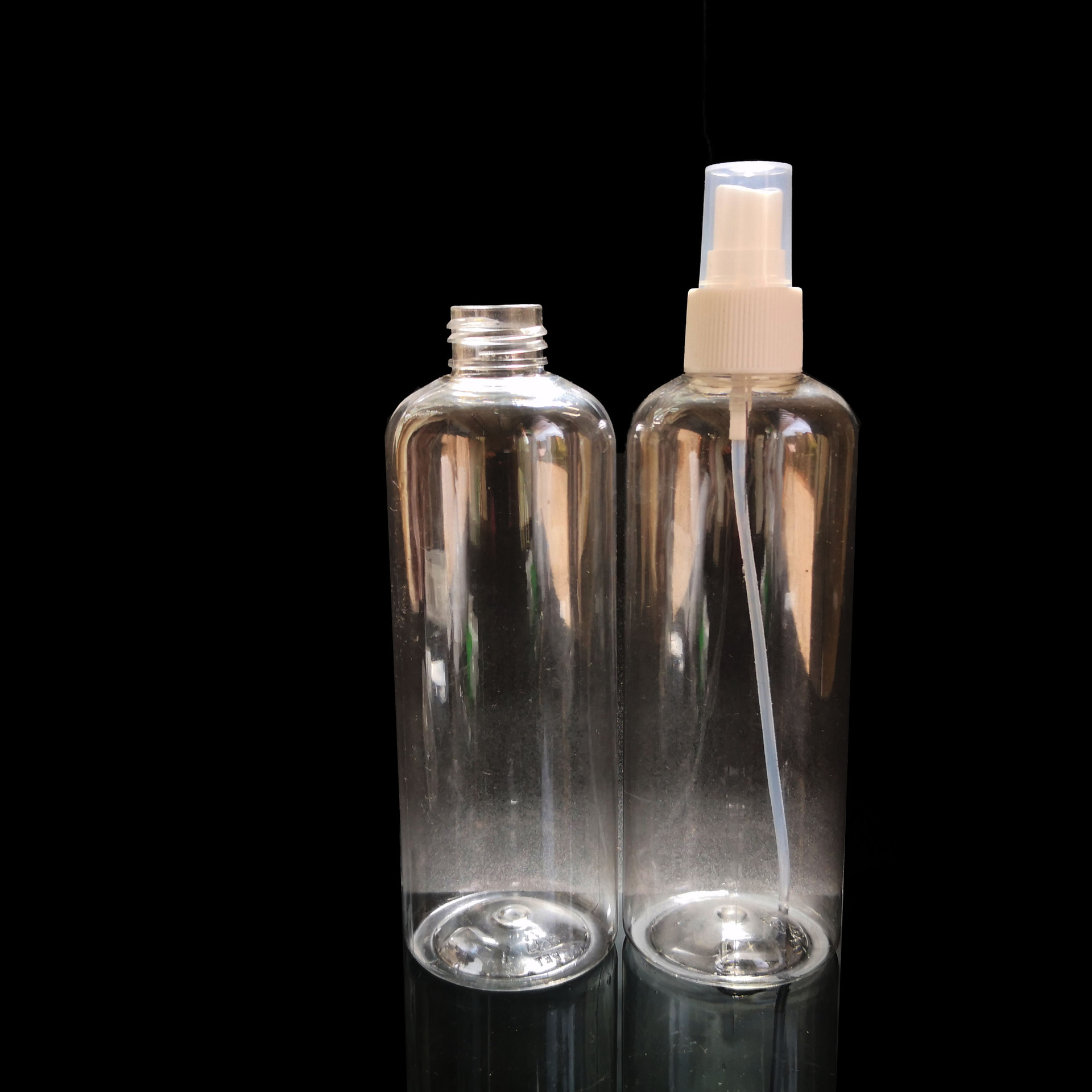300ml瓶子pet 小老鼠喷雾瓶300ml 白色透明pet透明瓶 300ml喷雾瓶