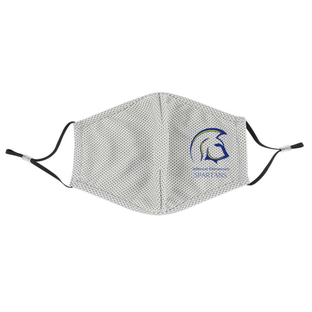 定制可调节扣一层冷感布艺口罩(55%的冷感丝45%涤纶)成人儿童