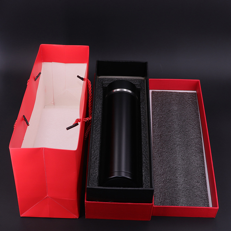 高档装保温杯玻璃杯盒子长方形礼品盒手提袋杯子包装盒加长型