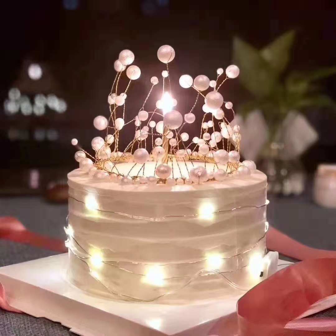 led小暖灯礼品盒装饰鲜花花束生日蛋糕灯串灯带闪灯礼盒装饰灯