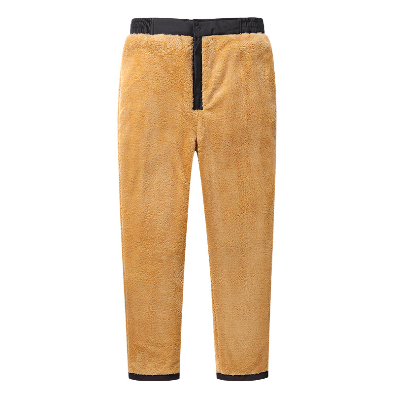 中老年棉裤男冬季外穿宽松加绒加厚保暖冷库爸爸老人厚裤子绒裤冬