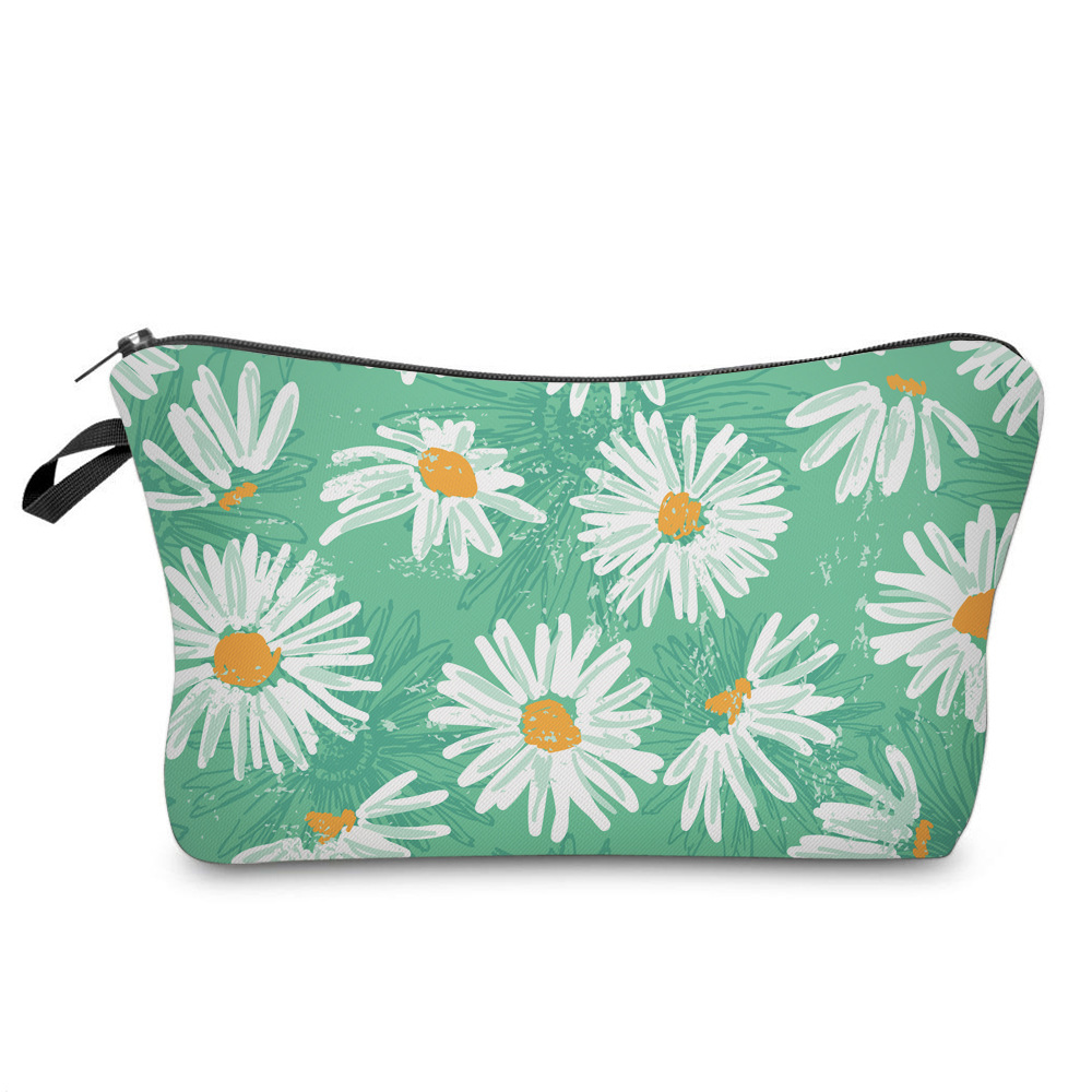 2020 New Amazon Hot Sale Little Daisy Cosmetic Bag Multi-Functional Ladies' Dumplings Cosmetic Bag Storage Wash Bag