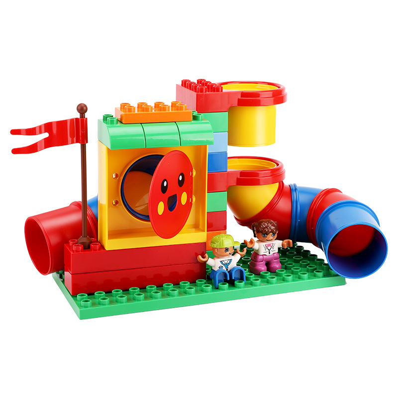 兼容乐高大颗粒积木管道科技散件9076配件批发儿童启蒙益智玩具