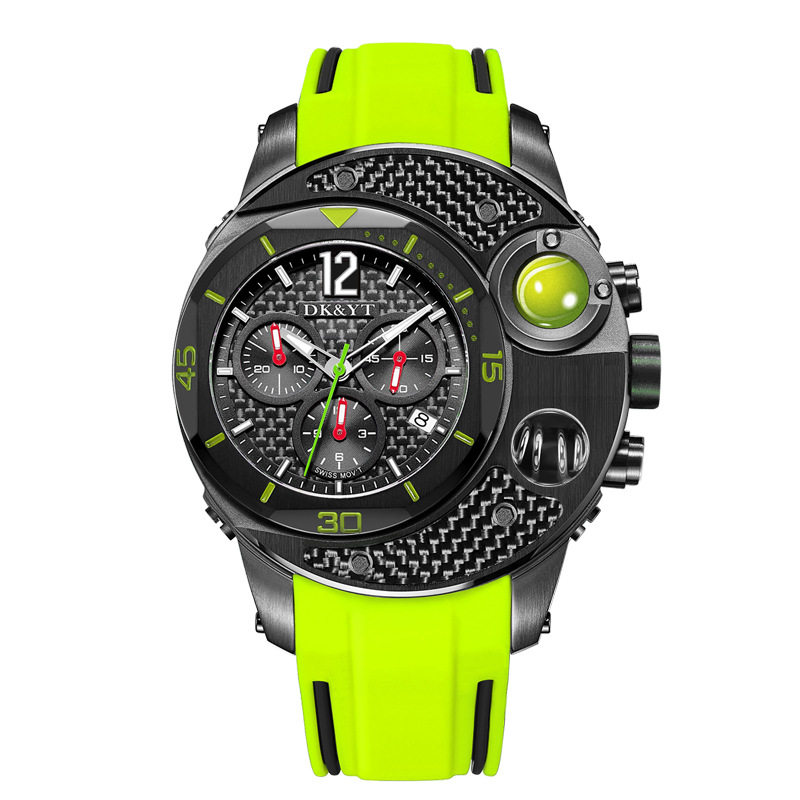 大尺寸篮球足球网球台球高尔夫球运动计时手表瑞士机芯设计款男表