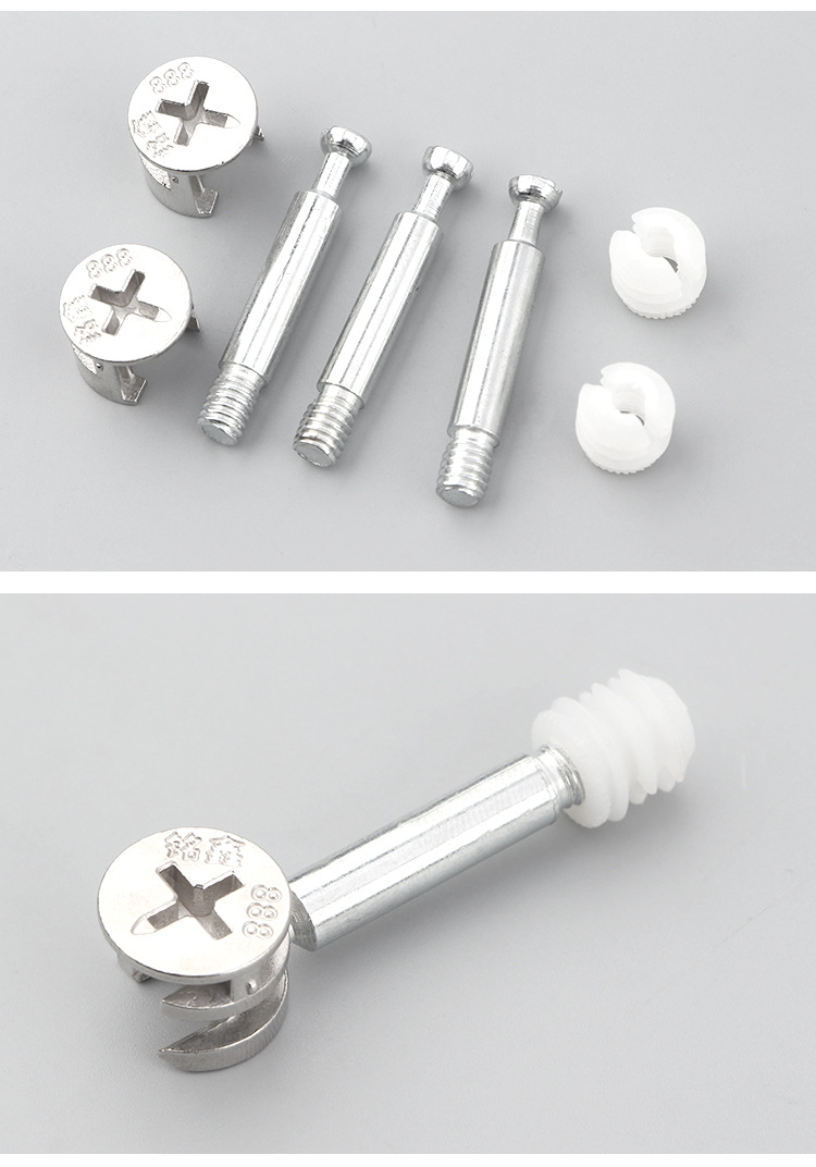 工厂直销衣柜家具连接件 加厚三合一偏心轮螺丝扣件 三合一连接件