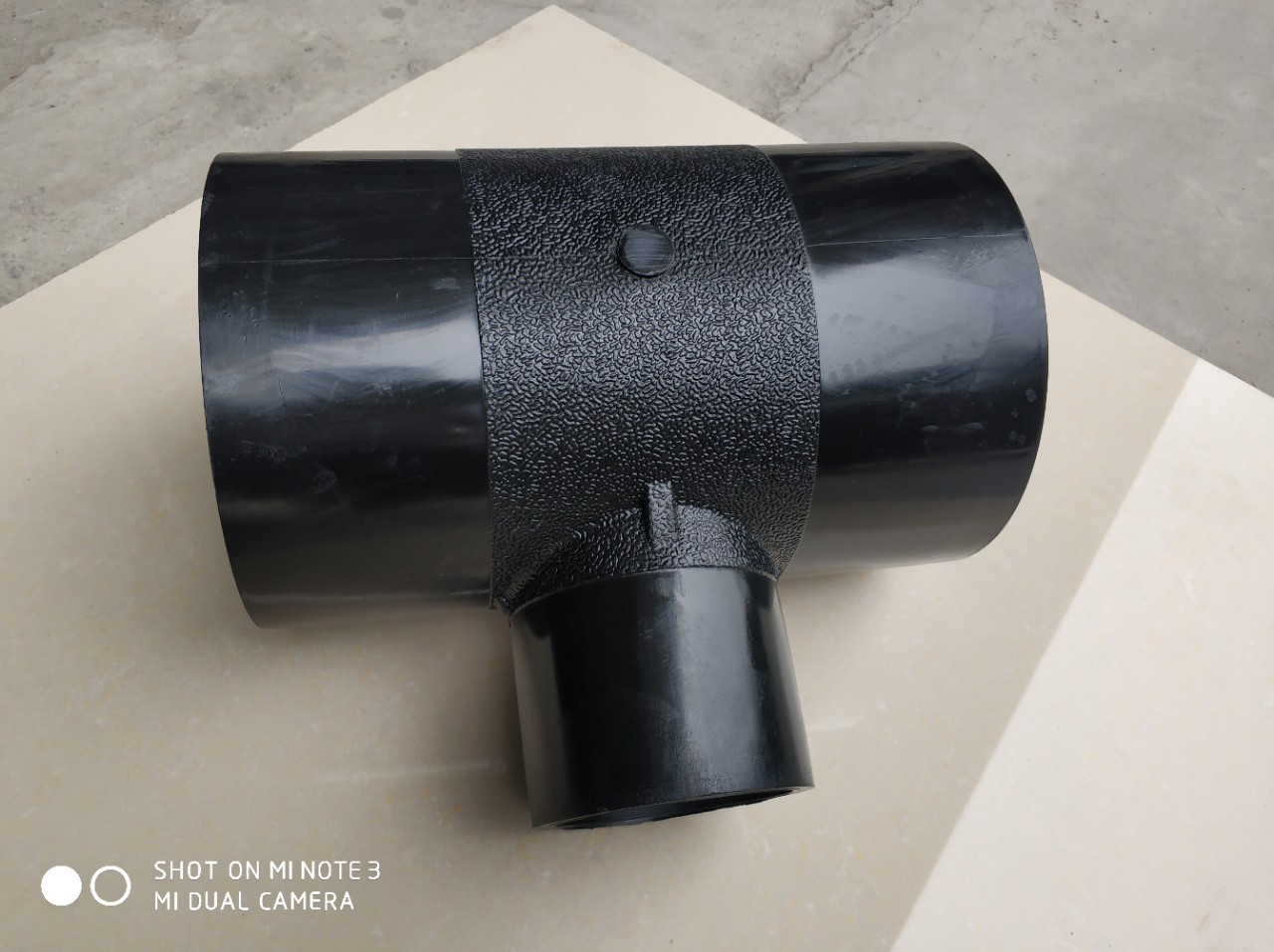 pe给水管异径三通pe变径三通自来水管接头160*63对接1.25mpa管件