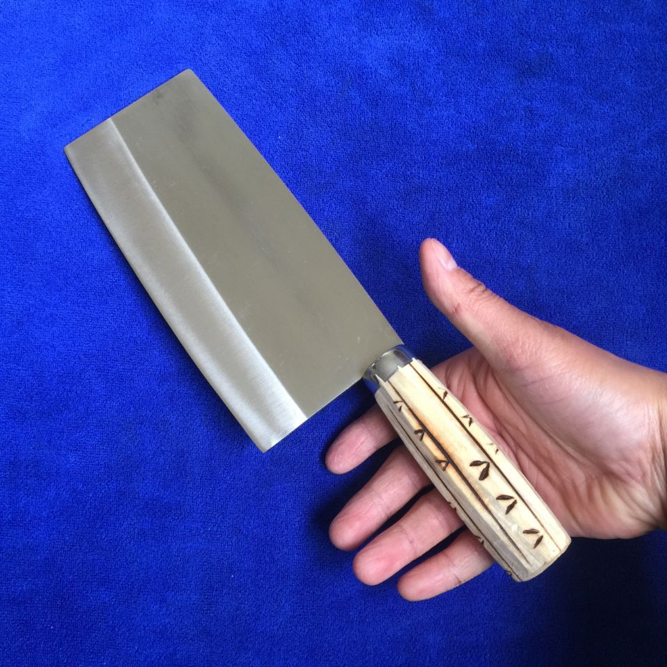 铬钢菜刀木柄斩切两用刀切菜刀厨房菜刀斩骨刀家用菜刀条刀切肉刀