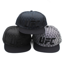 跨境爆款帽子美国UFC刺绣嘻哈帽男女户外休闲遮阳平沿棒球帽批发