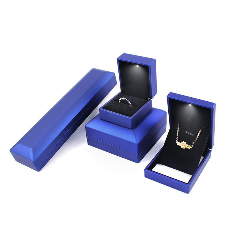 Led Light Jewelry Box Necklace Pendant Jewelry Box Jewelry Storage Box Creative Proposal Led Ring Box Spot