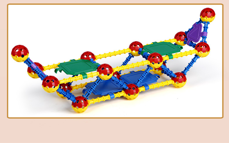 晨风新款太空球组装拼插积木幼儿园早教益智手动塑料玩具启蒙积木