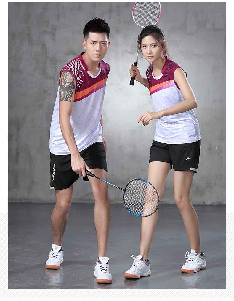 2020新款网球服套装男女羽毛球训练比赛服夏季速干无袖排球运动服