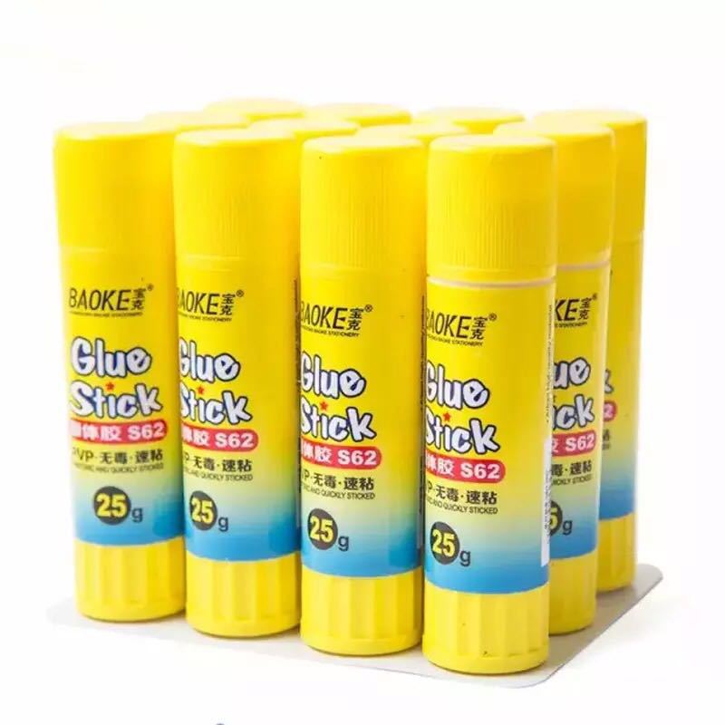 批发宝克s60固体胶25克财务办公固体胶棒高粘 强力固体胶棒胶水