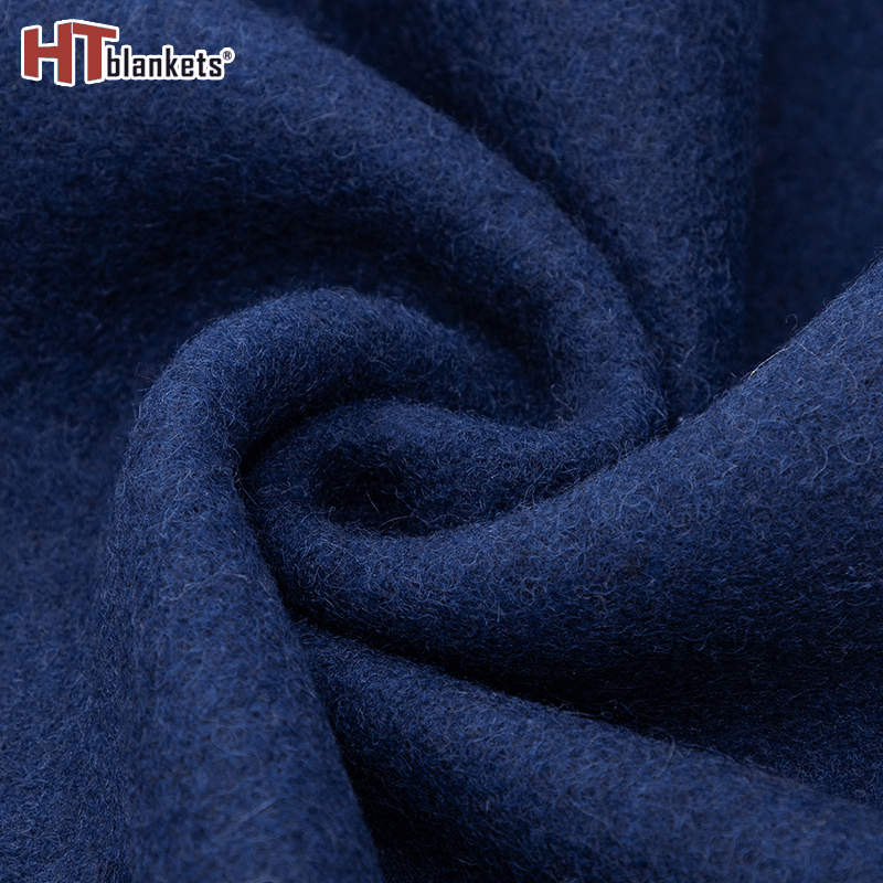 Processable Dark Blue Blanket for Outdoor Use Blanket Thickening Winter Cover Blanket