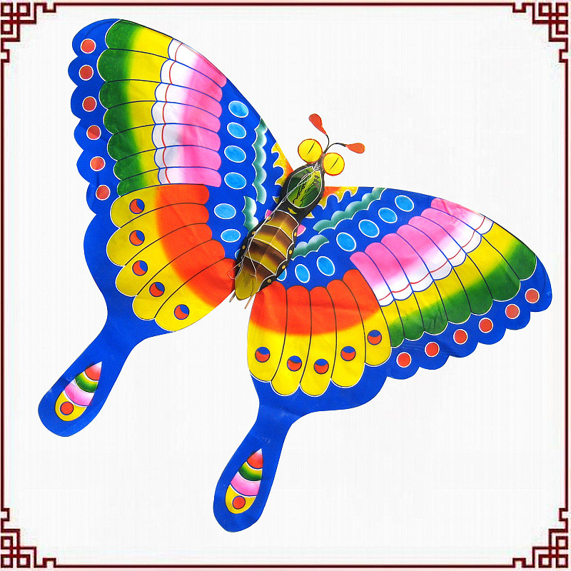 潍坊传统竹子骨架中蝴蝶风筝 装饰 布展 商务礼品