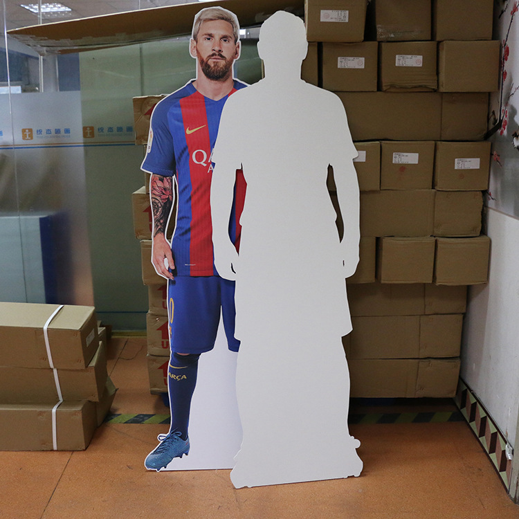 雪弗板喷绘异形雪弗板雕刻制作安迪板人像立牌人形型架量大优惠