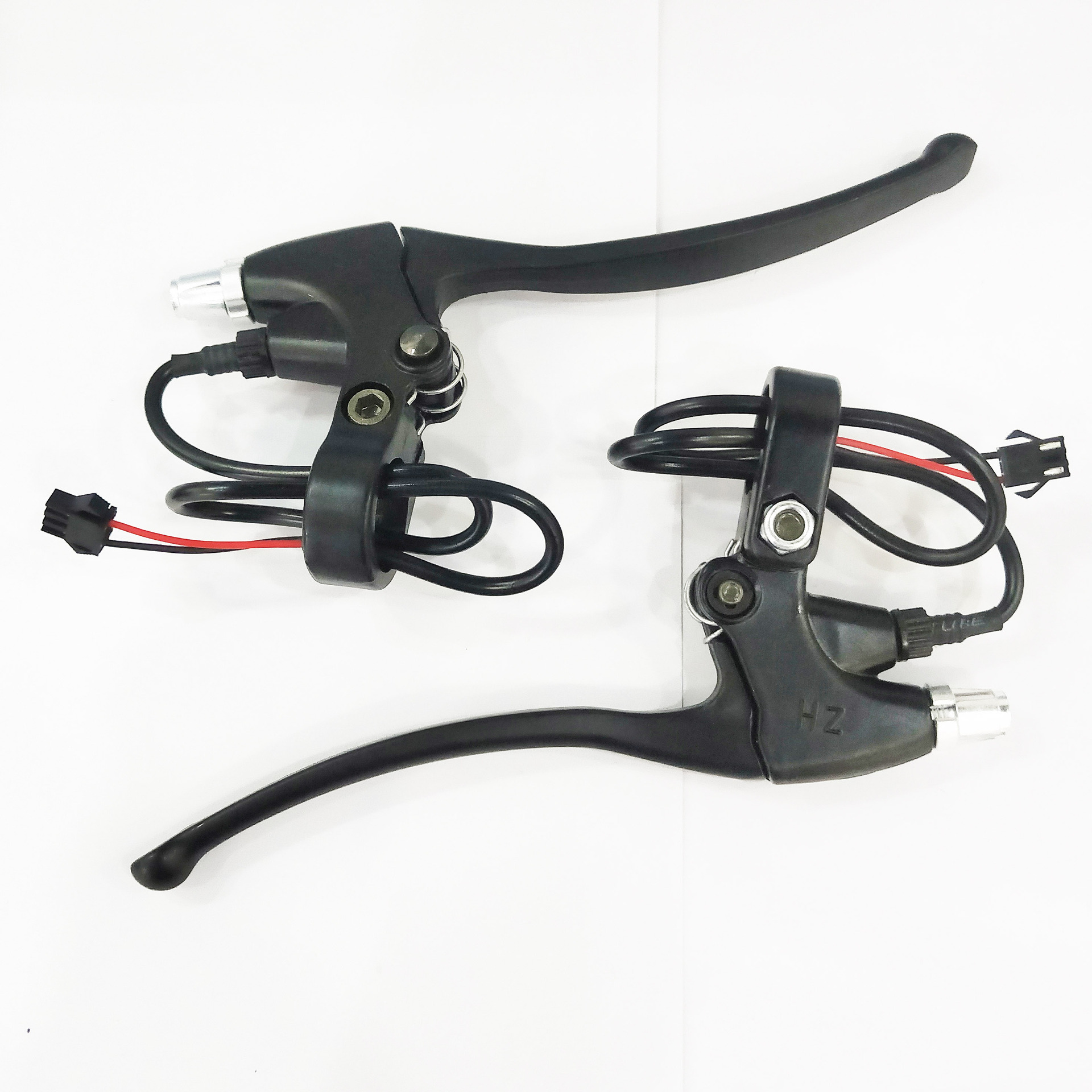 电动车配件批发 电动车刹把大力士刹把全黑刹把刹车手柄闸把